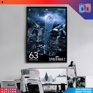 63 Days Until Marvel’s Spider-Man 2 Release Batman Poster Canvas