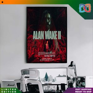 Alan Wake II Showing at gamescom Opening Night Live, August 22 Fans Poster Canvas