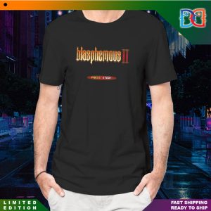 Blasphemous 2 Released Press Start Art Pixel Logo Fan T-shirt