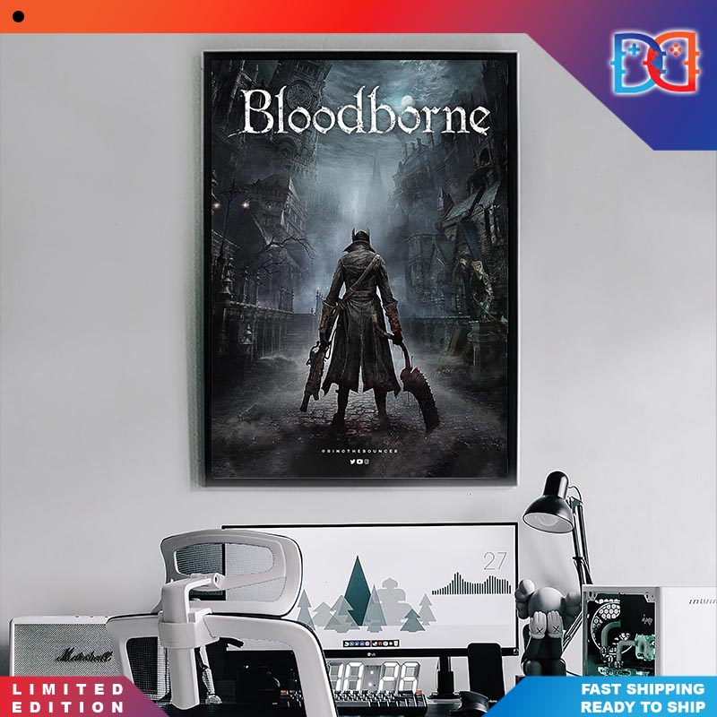 Bloodborne In One Word Poster Canvas