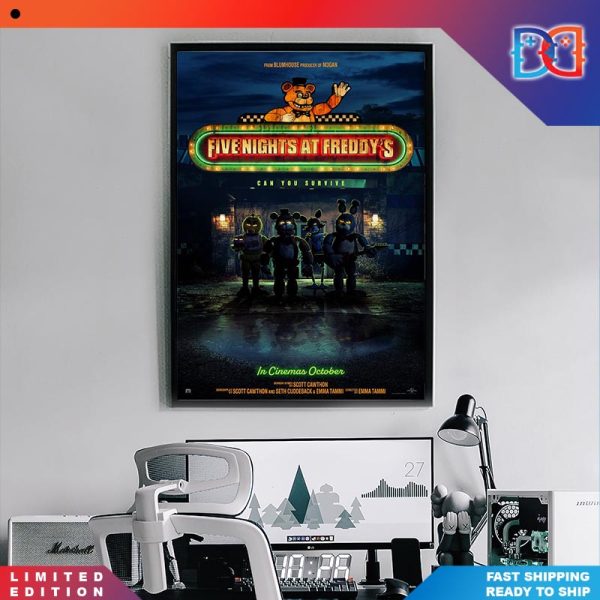 Five Nights At Freddys Movie Cinema Poster Canvas