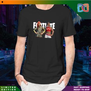 Fortnite Becky Lynch & Bianca Belair WWE Outfits in Game Art Character Fan T-shirt