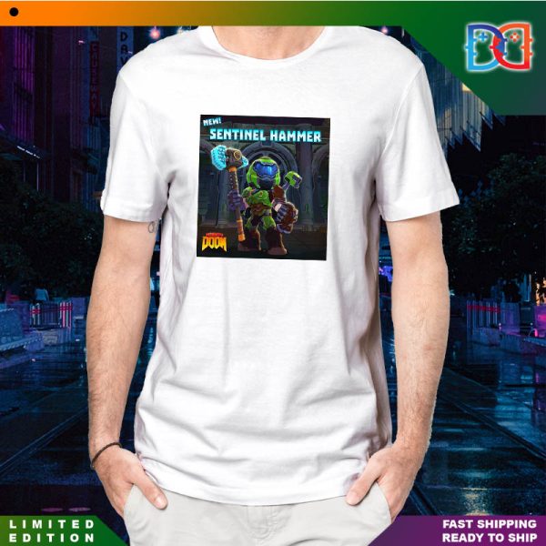 Mighty DOOM New Sentinel Hammer Art Character Fan T-shirt