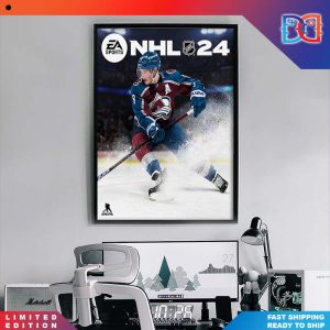 NHL 24 Cover Athlete Cale Makar Poster Canvas