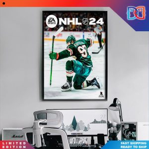 NHL 24 New Cover Athlete Kirill Kaprizov Poster Canvas