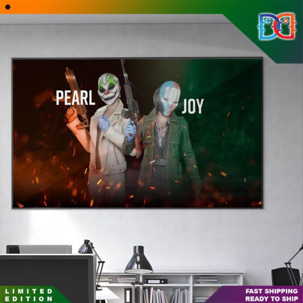 PAYDAY 3 Pearl and Joy New York Gang Character Fan Poster Canvas