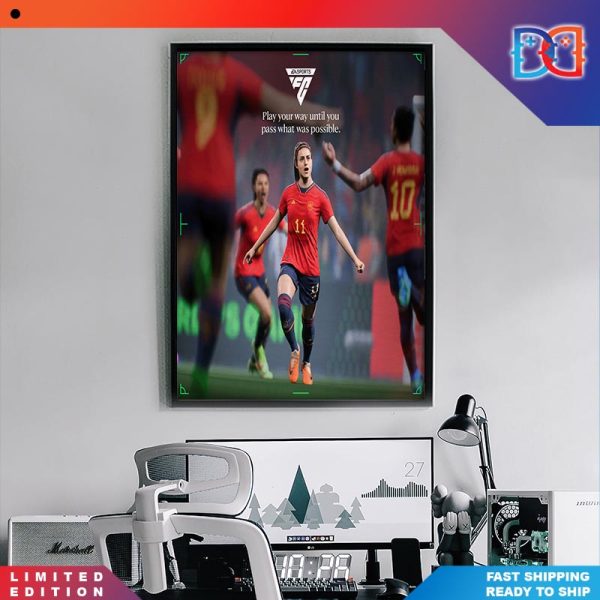 Spian World Champions FIFA Womens World Cup Game Style Poster Canvas