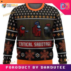 Among Us Critical Sabotage Game Ugly Christmas Sweater