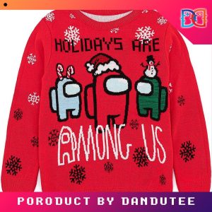 Among Us Holiday Are Among Us Game Ugly Christmas Sweater