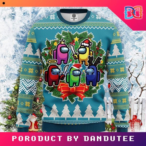 Among Us Winter Cute Christmas Gift Game Ugly Christmas Sweater