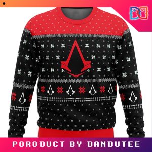 Assassins Creed Assassin Insignia Symbol Game Ugly Christmas Sweater