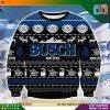 Busch Classic Beer USA Funny Clear And Bright As Mountains Air Ugly Sweater Christmas