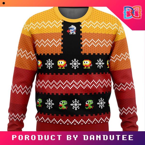 Christmas Dig Dug Christmas Sweater Game Ugly Christmas Sweater