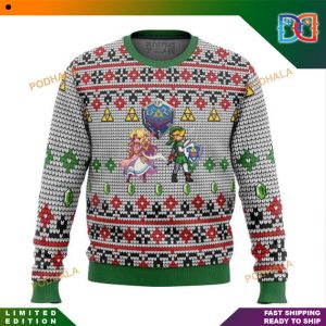 Christmas Zelda and Link The Legend Of Zelda Funny Game Ugly Christmas Sweater