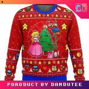 Come And See The Christmas Tree Super Mario Game Ugly Christmas Sweater