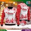 Coors Light Beer Snow Pattern Knitted Ugly Christmas Sweater