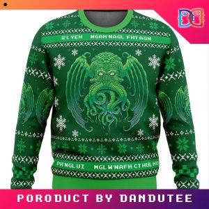 Cthulhu Cultist Christmas Game Ugly Christmas Sweater