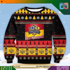 Diamond Bear Rrocktoberfest Beer Christmas Funny Ugly Sweater