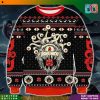 Dungeons & Dragons Logo Art Line Colorful Snow Pattern Ugly Christmas Sweater