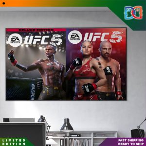 EA Sports UFC 5 Deluxe Edition And Standard Edition Cover Athlete Art Poster Canvas