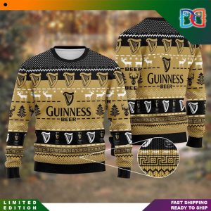 Guinness Beer Simple Pattern Knitted Funny Ugly Christmas Sweater
