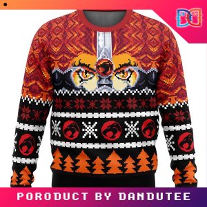 Ho Ho Hooo Holiday Thundercats Game Ugly Christmas Sweater