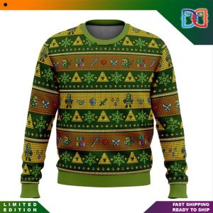Link Adventure Legend of Zelda Game Ugly Christmas Sweater
