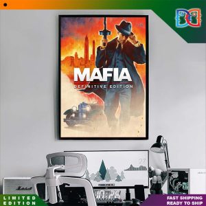 Mafia Definitive Edition Released 3 Years Ago Fan Poster Canvas