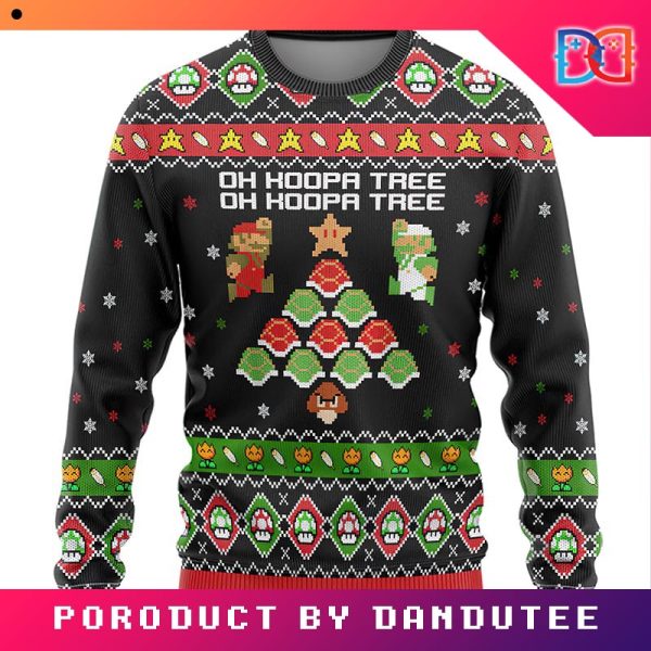 Mario Koopa Tree  Game Ugly Christmas Sweater