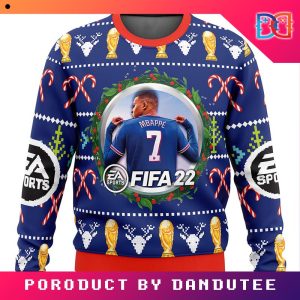 Mbappe EA Sports FIFA Game Ugly Christmas Sweater