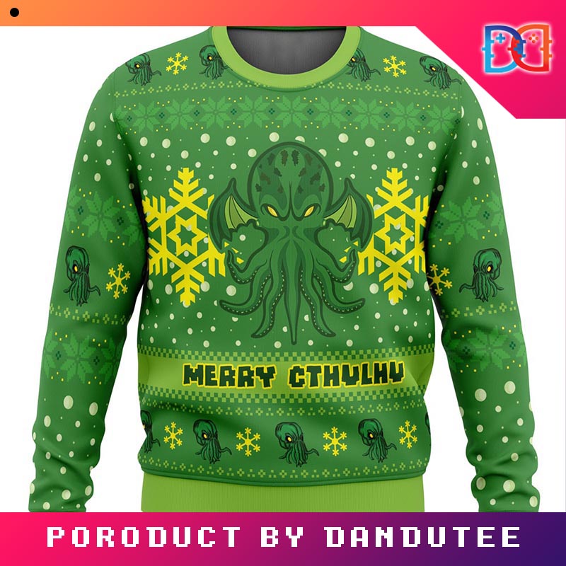 Merry Cthulhu Game Ugly Christmas Sweater