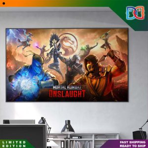 Mortal Kombat Onslaught Awaits Coming Soon Fan Poster Canvas