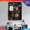 NHL 24 Cole Caufield Montreal Canadiens 86 Overs Game Poster Canvas