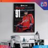 NHL 24 Brady Tkachuk Ottawa Senators 89 Over Game Poster Canvas