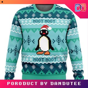 NOOT NOOT Pingu Game Ugly Christmas Sweater