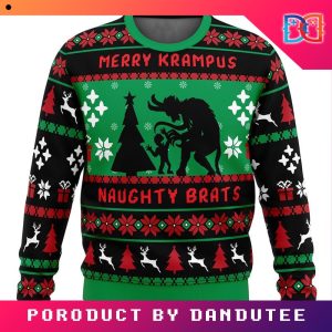 Naughty Brats Krampus Game Ugly Christmas Sweater