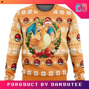 Nintendo Christmas Charizard Pokemon Legends Game Ugly Christmas Sweater