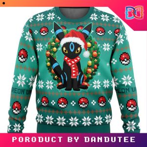 Nintendo Christmas Umbreon Pokemon Legends Game Ugly Christmas Sweater