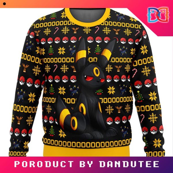 Nintendo Pokemon Christmas Umbreon Game Ugly Christmas Sweater