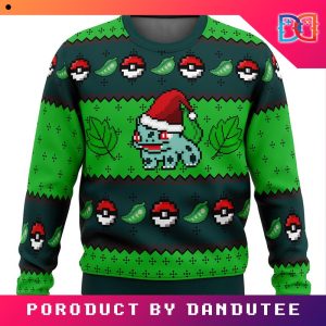 Nintendo Pokemon Legends Bulbasaur Game Ugly Christmas Sweater