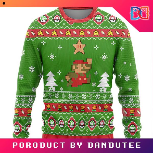 Nintendo Super Mario  Game Ugly Christmas Sweater