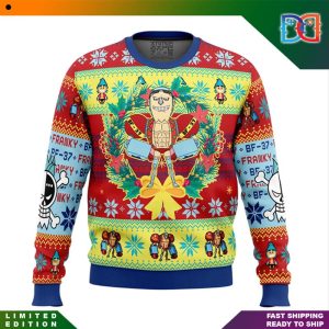 One Piece Franky BF-37 Wreath Ugly Christmas Sweater