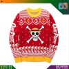 One Piece Shanks Art Character Pattern Wreath Ugly Christmas Sweater