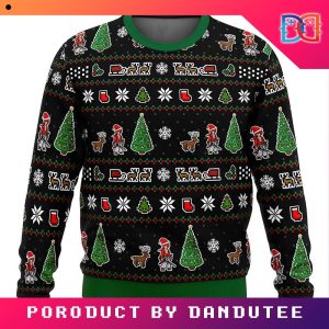 Samurai X Christmas Tree Game Ugly Christmas Sweater