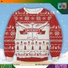 Stella Artois Belgium Rein Beer Deerhorn Snow Pattern Red Ugly Christmast Sweater