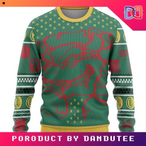 Super Mario Bowser Knitted Game Ugly Christmas Sweater