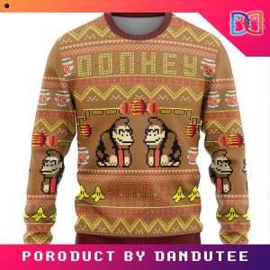 Super Mario Donkey Kong Game Ugly Christmas Sweater