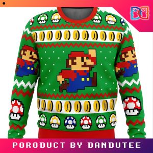 Super Mario Jump Game Ugly Christmas Sweater