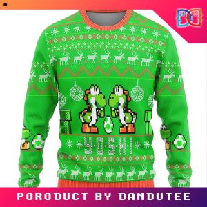 Super Mario Yoshi Game Ugly Christmas Sweater
