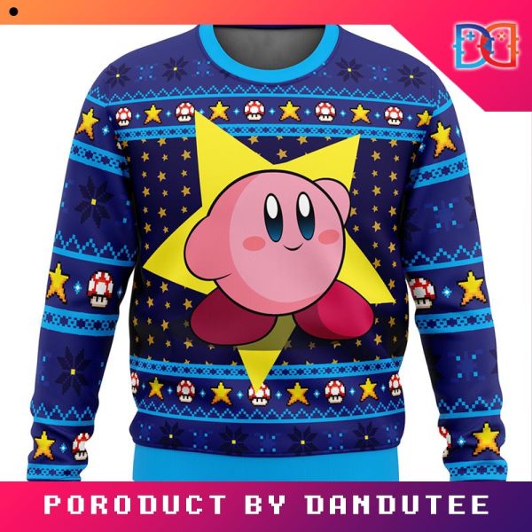 The Pink Hero Kirbys Dream Land Game Ugly Christmas Sweater